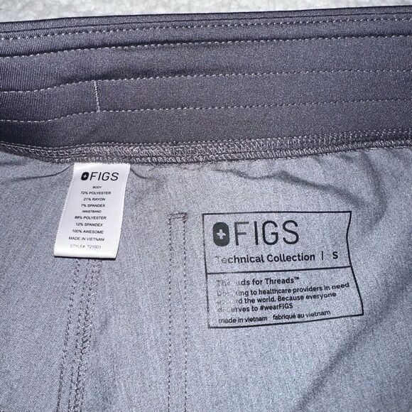 Figs Womens Gray Scrub Bottoms Straight Leg Size Small NWOT - Picture 6 of 11